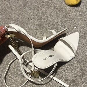 Fashion Nova Elegant White Heels